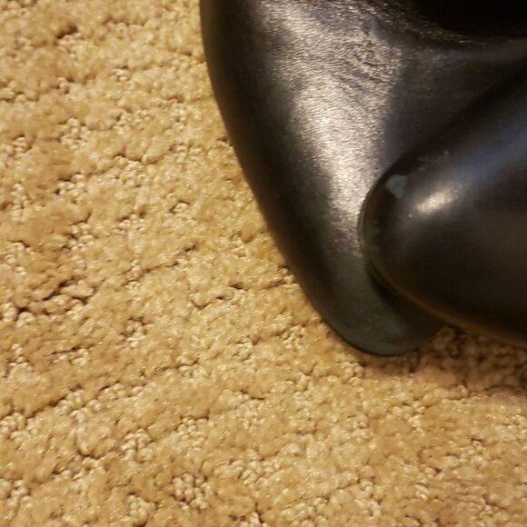 -Hugo Boss made in Italy wedge leather Ladies booties size 36 US6 - Picture 7 of 11